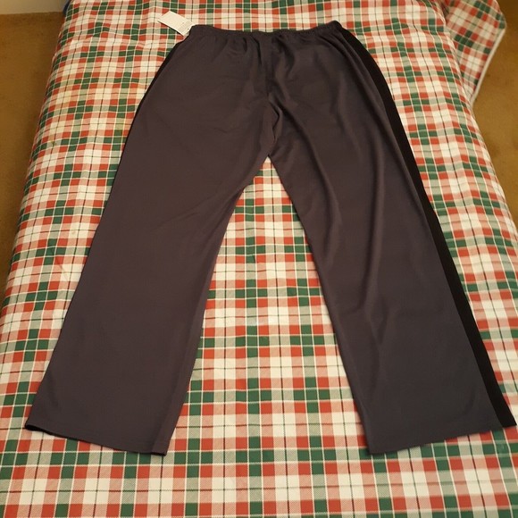NWT Hanes Sport Active Gear Men Large Gray PantsAdjustable Drawstrings Polyester - Picture 3 of 11